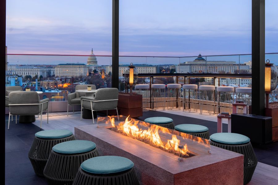 rooftop bar hotel washington dc